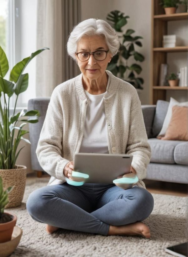 long office hallway tunnel view with gall doors on the sides